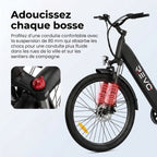 Vélo Électrique REVO Venture – 250 W – Autonomie jusqu’à 100 km – Batterie 561,6 Wh – Roues 27,5" – Freins Hydrauliques