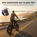 Vélo Électrique Fat Bike REVO Terra Boost – 250 W – Autonomie jusqu’à 126 km – Batterie 48 V 13 Ah – Couple 75 Nm – Pneus 20" x 4"