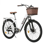 Vélo Électrique REVO Citya – 250 W – Autonomie 80 km – Batterie 36 V 10 Ah – 26" – Panier & Porte-Bagages