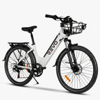 Vélo Électrique REVO Metro – 26″ – Moteur 500 W – Batterie 36 V 15 Ah – Shimano 7 Vitesses – Fourche Suspendue
