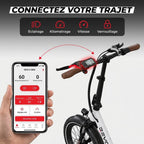 Vélo Électrique Pliable REVO Flex – 250W – Batterie 48V 17Ah – Autonomie jusqu’à 120 km – Pneus 20″ x 3.0″