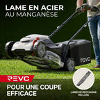 Tondeuse à Gazon sans Fil REVO Garden 300 – 20 V – 33 cm – Batterie 5,0 Ah – 5 Hauteurs de Coupe – Bac 35 L – Jusqu’à 300 m²