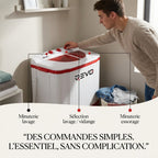 Mini Lave-Linge REVO Nomad 4.5 – Machine à Laver Portable 4,5 kg – Essorage 3,5 kg – 2 Compartiments – 1320 tr/min
