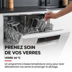 Lave-Vaisselle REVO Clario – 60 cm – 6 Programmes – Séchage Extra – 48 dB – Panier Réglable 3 Niveaux