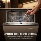 Lave-Vaisselle Tout Intégrable REVO Integra 60 – 60 cm – 6 Programmes – 3 Options – 48 dB – Panier Réglable 3 Hauteurs