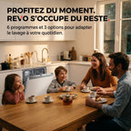 Lave-Vaisselle Tout Intégrable REVO Integra 60 – 60 cm – 6 Programmes – 3 Options – 48 dB – Panier Réglable 3 Hauteurs