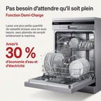 Lave-Vaisselle Pose Libre REVO Altis 14 – 14 Couverts – 44 dB – 8 Programmes – Ouverture Automatique – Inox
