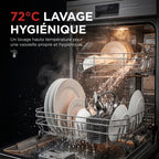 Lave-Vaisselle Pose Libre REVO Soreva 12 – 12 Couverts – 47 dB – 6 Programmes – Lavage Hygiénique 72°C – Inox