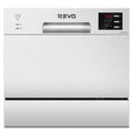 Lave-Vaisselle Compact REVO Compacta 6 – 6 Couverts – 6 Programmes – 47 dB – Cycle Rapide 30 min – Blanc