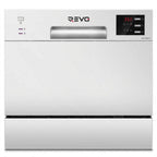 Lave-Vaisselle Compact REVO Compacta 6 – 6 Couverts – 6 Programmes – 47 dB – Cycle Rapide 30 min – Blanc