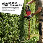 Taille-Haie Sans Fil REVO Stratos 60 – 18 V – Lame 60 cm – Moteur Sans Charbon – 4 400 cps/min – Espacement 35 mm