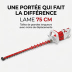 Taille-Haie Sans Fil REVO Altis 75 – 18 V – Lame 75 cm – 3 Vitesses – 4 400 cps/min – Espacement 35 mm