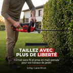 Taille-Haie Sans Fil REVO Silex 55 – 18 V – Lame 55 cm – Coupe jusqu’à 19 mm – Autonomie jusqu’à 75 min