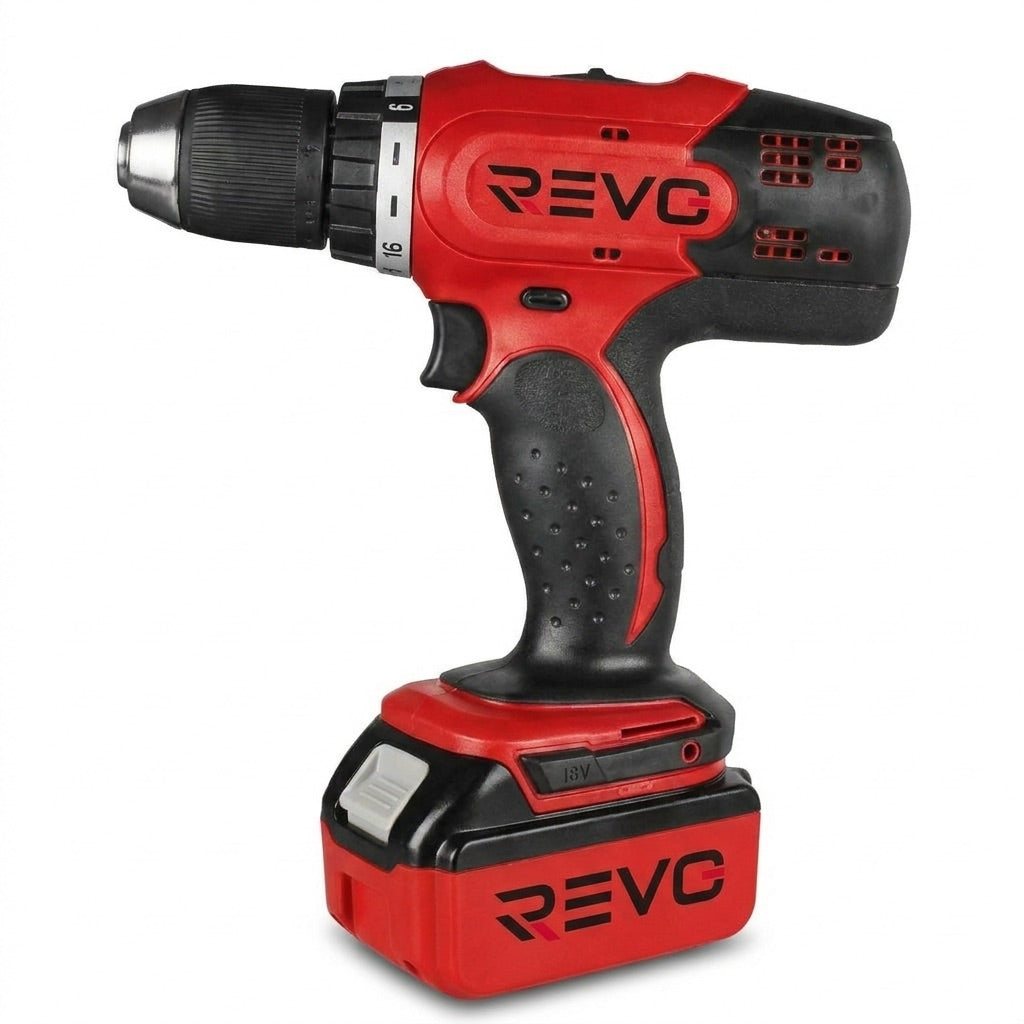 Perceuse-Visseuse Sans Fil REVO Voltis 42 – 18 V – 42 Nm – 2 Batteries 3 Ah – 2 Vitesses – Mandrin 13 mm – Coffret Inclus