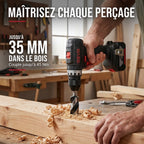 Perceuse-Visseuse à Percussion Sans Fil REVO Core 45 – 18 V – 45 Nm – Brushless – 2 Batteries 3,0 Ah – Mandrin 13 mm – Coffret Inclus