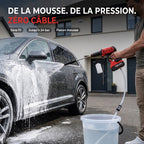 Nettoyeur Haute Pression Sans Fil REVO Jetra 24 – Pression 24 Bar – Auto-Amorçage – IPX5 – Accessoires Inclus