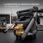 Nettoyeur Haute Pression REVO Atlas 130 – 2 200 W – 130 Bar – 450 L/h – Pompe Laiton – Flexible 8 m