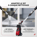 Nettoyeur Haute Pression REVO Forge 200 – 3 300 W – 200 Bar – 650 L/h – Flexible 15 m avec Enrouleur