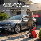 Nettoyeur Haute Pression REVO Vortex 145 – 145 Bar – 500 L/h – 40 m²/h – Flexible 10 m & Contrôle de Pression