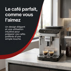 Machine à Café à Grains REVO Barista – Machine Expresso Automatique 1 450 W – 5 Boissons – Broyeur Intégré – Buse Vapeur – 1,8 L