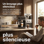 Machine à Café à Grains REVO Prestigio – Expresso Broyeur Automatique 1 500 W – 20 Boissons Chaudes & Glacées – Carafe à Lait – 4 Profils – 1,8 L