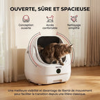 Litière Autonettoyante pour Chats REVO Alvya 9 – Conception Ouverte – Bac Hermétique 9 L – Application Wi‑Fi & Nettoyage Profond