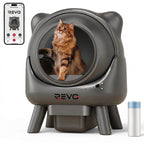Litière Autonettoyante pour Chats REVO Nuvia 88 – Capacité 80 + 8 L – Application, Sécurité 10 Niveaux & Élimination des Odeurs