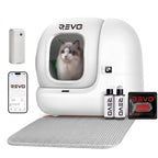 Litière Autonettoyante pour Chats REVO Elyra 76 – Capacité 76 + 7 L – Application Wi‑Fi – Triple Désodorisation – Sécurité Multicapteurs