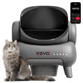 Litière Autonettoyante pour Chats REVO Serenis 14 – Conception Ouverte, Bac à Déchets 11,23 L, Application Wi‑Fi & 9 Capteurs de Sécurité