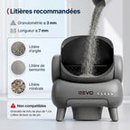 Litière Autonettoyante pour Chats REVO Serenis 14 – Conception Ouverte, Bac à Déchets 11,23 L, Application Wi‑Fi & 9 Capteurs de Sécurité