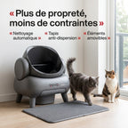 Litière Autonettoyante pour Chats REVO Serenis 14 – Conception Ouverte, Bac à Déchets 11,23 L, Application Wi‑Fi & 9 Capteurs de Sécurité