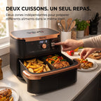 Air Fryer REVO Majora 10 – 10,4 L – 2 Zones de Cuisson – 7 Fonctions – 2 470 W – 240 °C