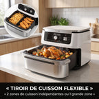 Air Fryer REVO Astoria 10 – 10,4 L – 2 Zones de Cuisson – 7 Modes – 2 470 W
