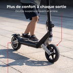 Trottinette Électrique Enfant REVO MiniPulse 16 – 6 à 12 Ans – 5/10/16 km/h – Autonomie 9 km – Double Suspension – Bluetooth & LED