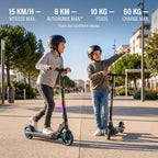 Trottinette Électrique Enfant REVO Spark 15 – 150 W – 3 Vitesses – Jusqu’à 15 km/h – Autonomie 8 km