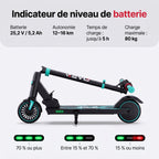 Trottinette Électrique Enfant REVO MiniRide 250 – 250 W – Jusqu’à 20 km/h – Autonomie jusqu’à 16 km – Pliable