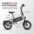 Draisienne Électrique REVO Glide 14 – 350 W – Autonomie jusqu’à 15 km – Roues 14″ – Batterie Amovible 36 V 5,2 Ah