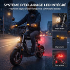 Draisienne Électrique REVO Drivon 1500 – Jusqu’à 1500 W – Autonomie jusqu’à 72 km – Batterie 48 V 15,6 Ah – NFC & Freins Hydrauliques