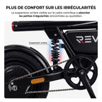 Draisienne Électrique Pliable REVO Foldix 14 – 250 W – Batterie 36 V 12 Ah – Autonomie jusqu’à 50 km – Application – Roues 14"