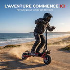 Trottinette Électrique REVO Talon X2 – Double Moteur – Batterie 60 V 33 Ah – Autonomie 80 à 100 km – Pneus Tout-Terrain 11"