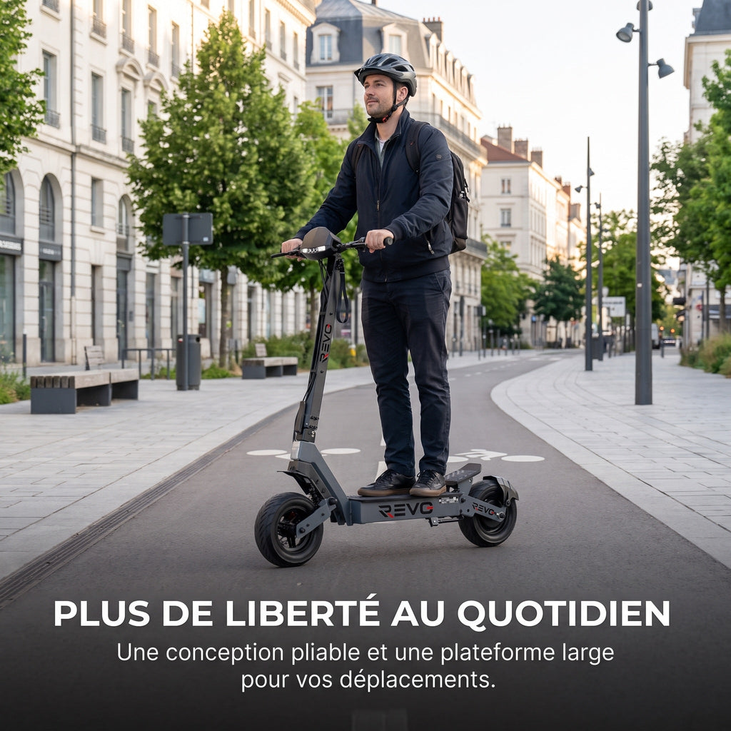 Trottinette Électrique REVO Oryx 75 – Autonomie jusqu’à 75 km – Batterie 60 V 20 Ah – Pneus 11″ – Double Suspension