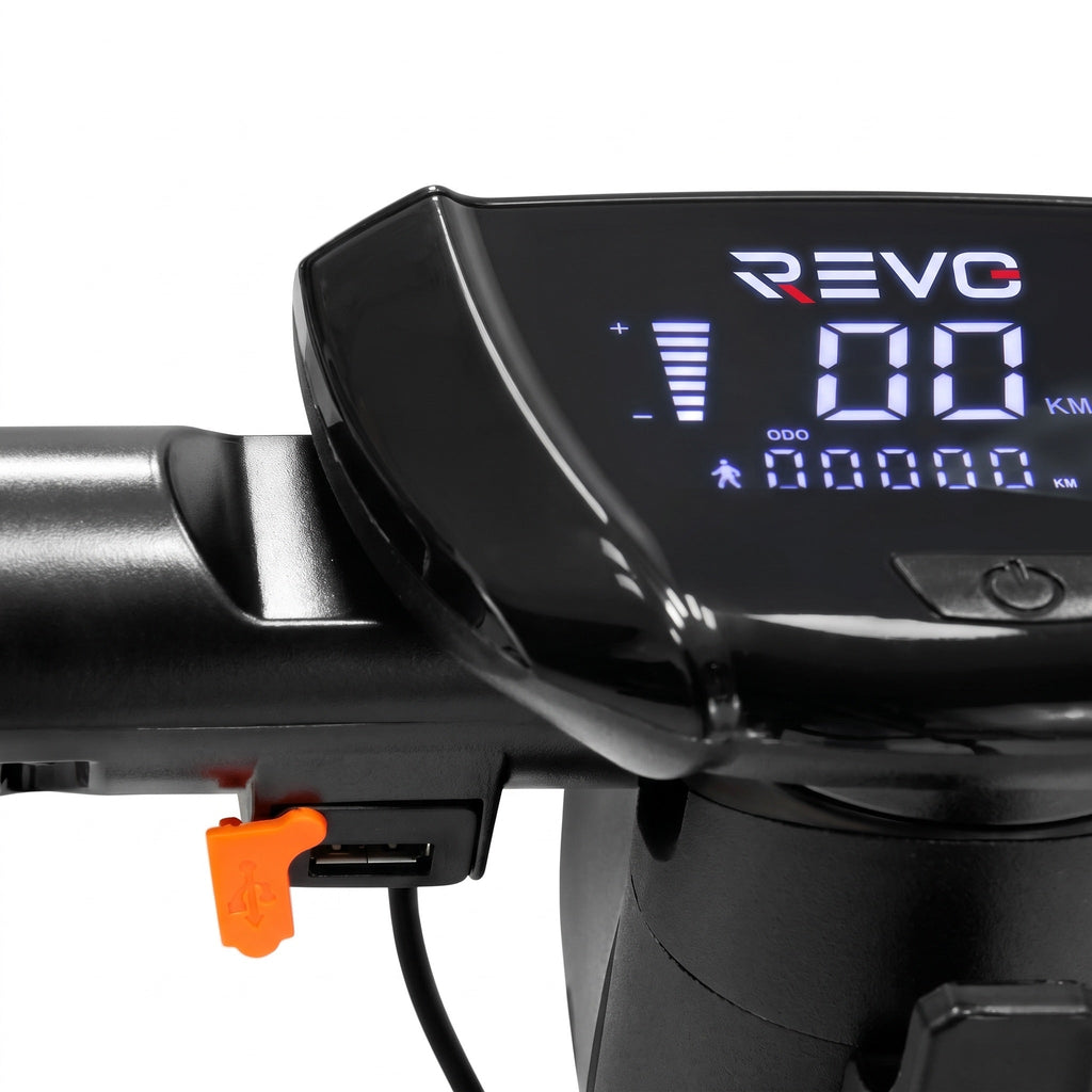 Trottinette Électrique REVO Altura 50 – 350 W – Autonomie 50 km – Batterie 468 Wh – Roues 10″ – Clignotants Intégrés