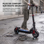 Trottinette Électrique REVO Stride 60 – Autonomie jusqu’à 60 km – Batterie 48 V 15 Ah – Pneus 11″ Tout-Terrain – Double Suspension
