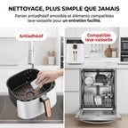Airfryer REVO Savoris 1700 – Friteuse à Air 1700 W – 8 Préréglages – Écran Tactile – Blanc