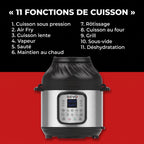 Multicuiseur & Air Fryer REVO Fusion 6 – 5,7 L – 1500 W – 11 Fonctions de Cuisson – Cuisson Sous Pression & Friture à Air