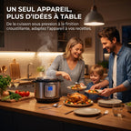 Multicuiseur & Air Fryer REVO Fusion 6 – 5,7 L – 1500 W – 11 Fonctions de Cuisson – Cuisson Sous Pression & Friture à Air