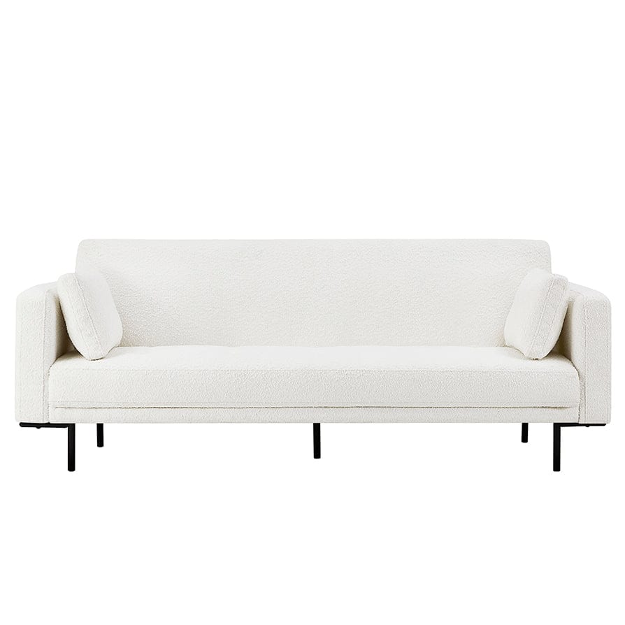 Dusklia - Hudson Bouclé Click Clack Sofa Bed - Off White