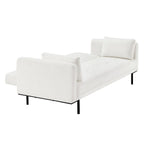 Dusklia - Hudson Bouclé Click Clack Sofa Bed - Off White