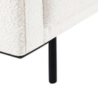 Dusklia - Hudson Bouclé Click Clack Sofa Bed - Off White