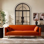 Dusklia - Hudson Click Clack Sofa Bed - Bright Orange